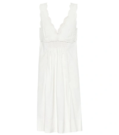 Shop Isabel Marant Wilby Cotton Dress In White