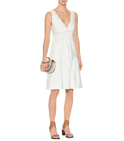 Shop Isabel Marant Wilby Cotton Dress In White