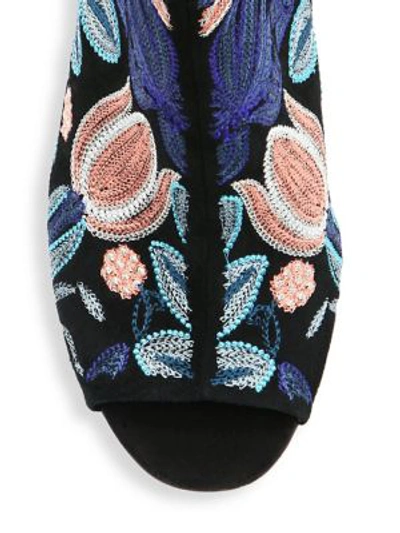 Shop Rebecca Minkoff Bridget Embroidered Leather Boots In Multi