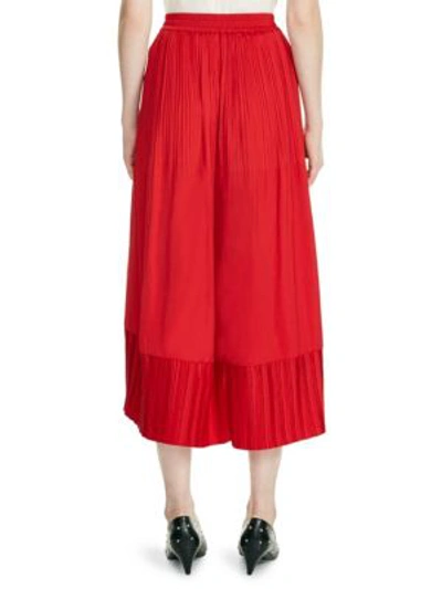 Shop Maje Jonette Pleated Skirt In Bright Red
