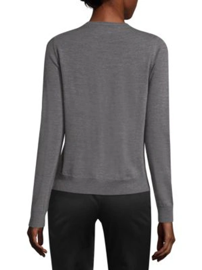 Shop Marc Jacobs Ruffled Sweater In Dark Grey
