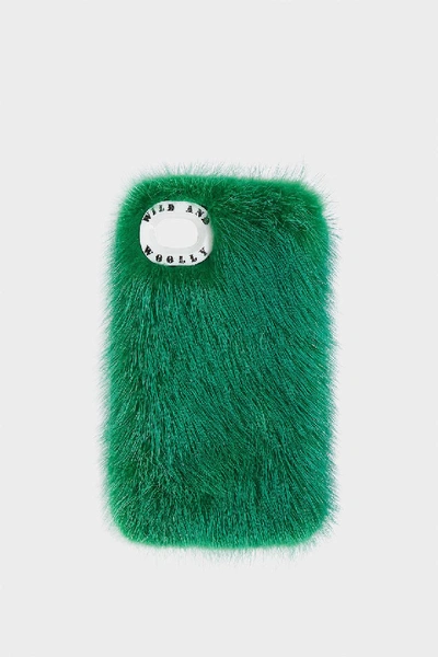 Shop Wild And Woolly Nisqually Mink Fur Iphone 7 Case In Emerald