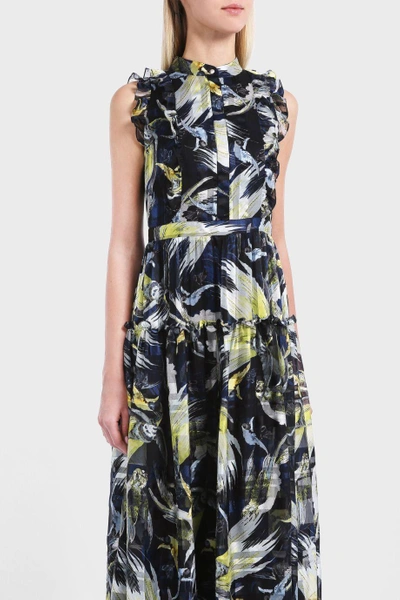 Erdem Ava Printed Silk-chiffon Gown In Multicoloured