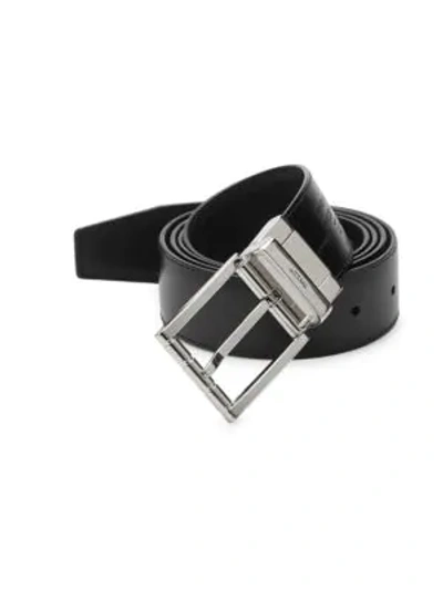 Shop Bally Astor Reversible Leather Belt In Black