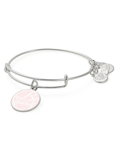 Shop Alex And Ani Be Yourself Expandable Wire Bangle In Silver