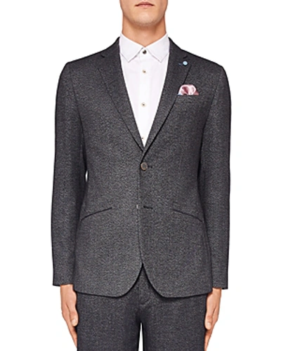 Shop Ted Baker Beek Semi Plain Regular Fit Suit Jacket In Charcoal