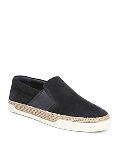 Shop Vince Women's Johan Suede Slip-on Sneakers In Coastal