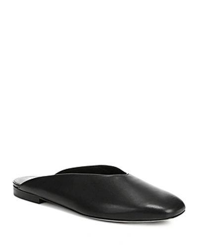 Shop Vince Women's Levins Leather Mules In Black