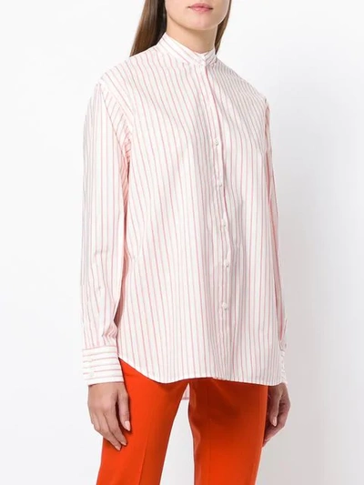 Shop Victoria Beckham Striped Shirt In White