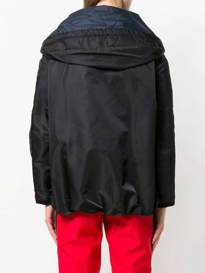 Shop Moncler Hooded Boxy Jacket