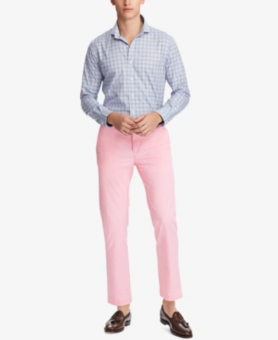 Shop Polo Ralph Lauren Men's Straight Fit Chino Pants In Carmel Pink