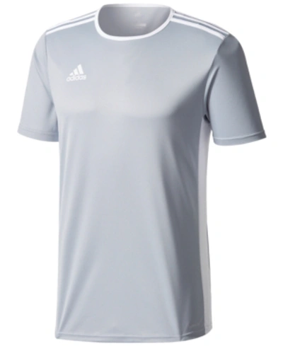 Shop Adidas Originals Adidas Men's Entrada Climalite Soccer Shirt In Light Grey