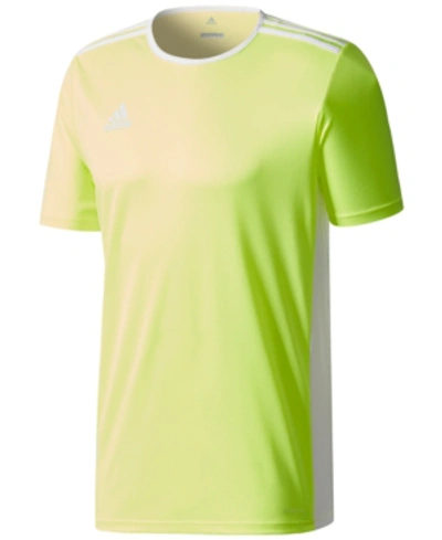Shop Adidas Originals Adidas Men's Entrada Climalite Soccer Shirt In Yellow