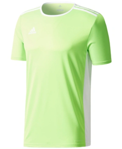 Shop Adidas Originals Adidas Men's Entrada Climalite Soccer Shirt In Green