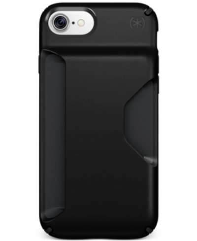 Shop Speck Presidio Wallet Iphone 7 Case In Black/black
