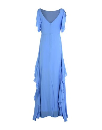 Shop Pinko Long Dresses In Blue