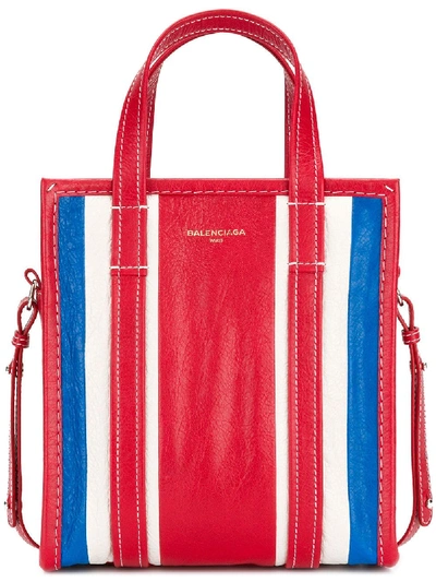 Shop Balenciaga Bazar Xs Shopper Tote Bag In Red