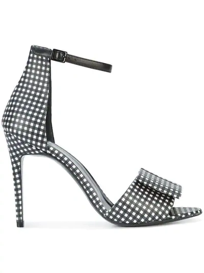Shop Pierre Hardy Bow Strap Gingham Sandals