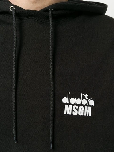 Shop Msgm X Diadora Sleeveless Hoodie In 99