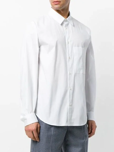 Shop Golden Goose Classic Long Sleeve Shirt In White