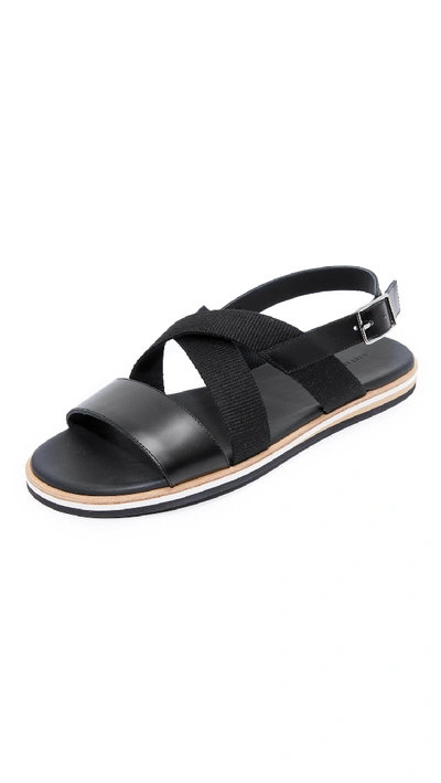 Shop Want Les Essentiels De La Vie Jobim Sandals In Black/cognac