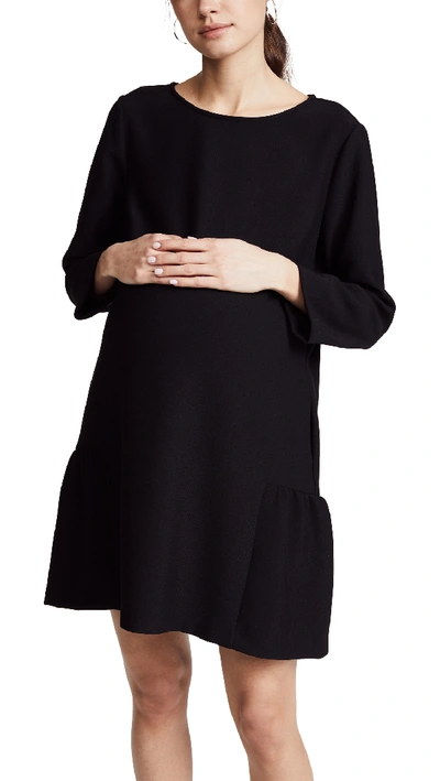 Shop Hatch Tulip Dress In Black