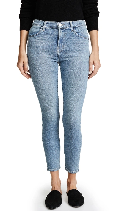 Shop J Brand Alana High Rise Crop Skinny Jeans In Surge