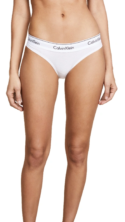 Shop Calvin Klein Underwear Tanga Briefs In White
