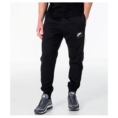 Shop Nike Men's Sportswear Air Fleece Jogger Pants, Black