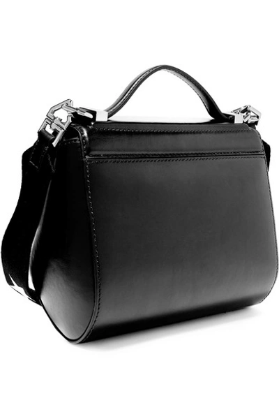Shop Givenchy Pandora Box Mini Leather Shoulder Bag In Black