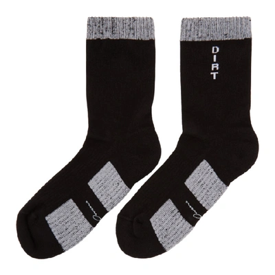 Shop Rick Owens Black And White Glitter Socks In 0911 Black