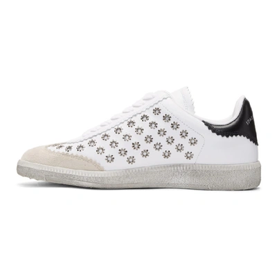 Shop Isabel Marant White Bryce Eyelet Studded Sneakers In White 20wh
