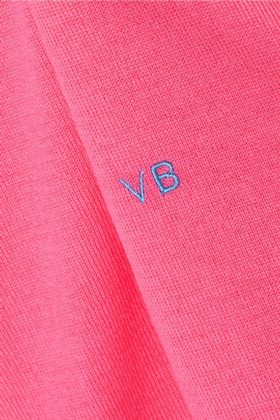 Shop Victoria Beckham Merino Wool Sweater In Pink