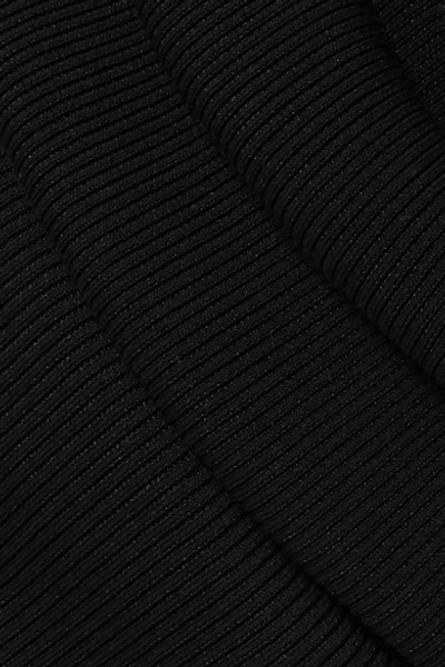 Shop Rick Owens Stretch-knit Midi Skirt In Black