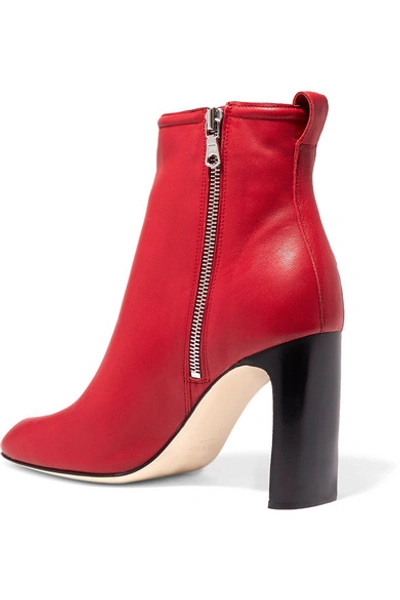 Shop Rag & Bone Ellis Leather Ankle Boots In Red