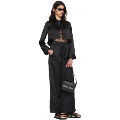 Shop Off-white Black Cargo Pajama Pants In 1010 Black