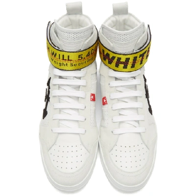 Shop Off-white White Belt High-top Sneakers