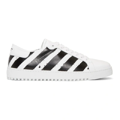 Shop Off-white White & Black Diagonal Spray Sneakers