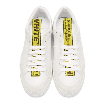 Shop Off-white White And Yellow Belt Sneakers In White Yello