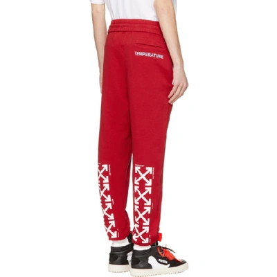Shop Off-white Red Monalisa Lounge Pants