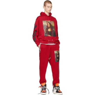 Shop Off-white Red Monalisa Lounge Pants