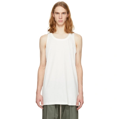 Shop Rick Owens Off-white Ricks Tank Top In 11 Milk