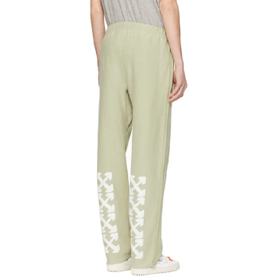 Shop Off-white Green Champion Edition Sweatpants In Beige/white