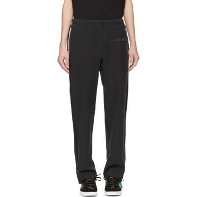 Shop Off-white Black Champion Reverse Weave Edition Sweatpants