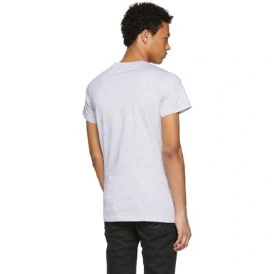 Shop Balmain Grey Logo T-shirt In 172 Grey