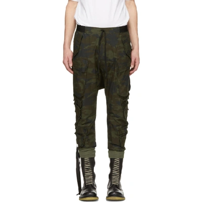 Ben Taverniti Unravel Project Tapered Camouflage Trousers In All