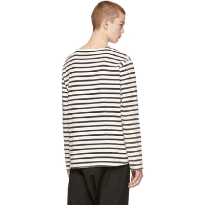 Shop R13 Black & White Long Sleeve Breton T-shirt