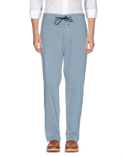 Shop Antony Morato Casual Pants In Slate Blue