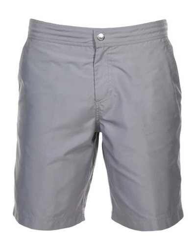 Shop Brunello Cucinelli Swim Shorts In Grey