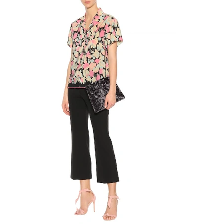 Shop Dries Van Noten Floral-printed Silk Shirt In Multicoloured